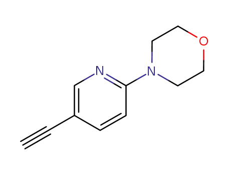 Molecular Structure of 454685-29-1 (Morpholine, 4-(5-ethynyl-2-pyridinyl)-)