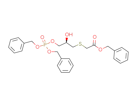 [(R)-3-(Bis-benzyloxy-phosphoryloxy)-2-hydroxy-propylsulfanyl]-acetic acid benzyl ester