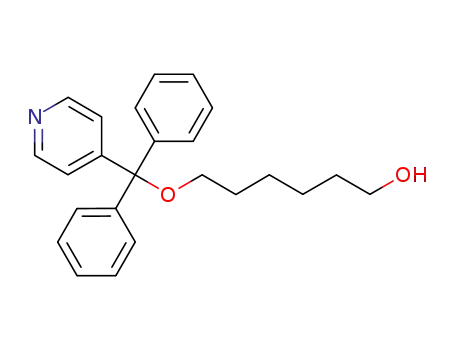 Molecular Structure of 921588-02-5 (1-Hexanol, 6-(diphenyl-4-pyridinylmethoxy)-)
