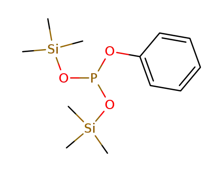 Molecular Structure of 137862-40-9 (Phosphorous acid, phenyl bis(trimethylsilyl) ester)