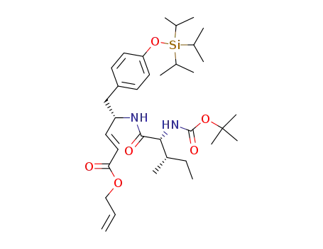 (E)-(S)-4-((2R,3S)-2-tert-Butoxycarbonylamino-3-methyl-pentanoylamino)-5-(4-triisopropylsilanyloxy-phenyl)-pent-2-enoic acid allyl ester