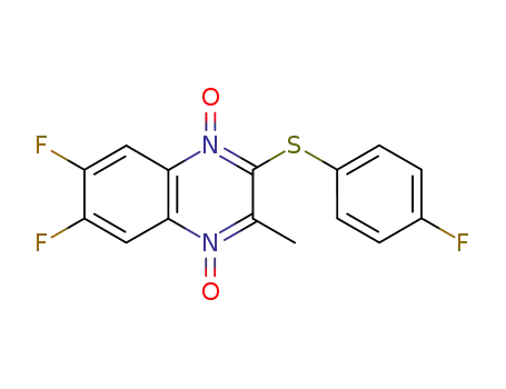 6,7-difluoro-2-(4-fluoro-phenylsulfanyl)-3-methyl-quinoxaline 1,4-dioxide