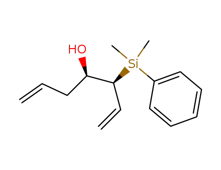 Molecular Structure of 535994-31-1 ((3S,4R)-3-dimethylphenylsilanyl-4-hydroxy-1,6-heptadiene)