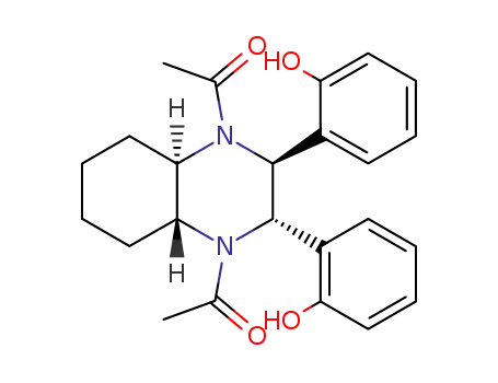 1-[(2S,3S,4aR,8aR)-4-Acetyl-2,3-bis-(2-hydroxy-phenyl)-octahydro-quinoxalin-1-yl]-ethanone