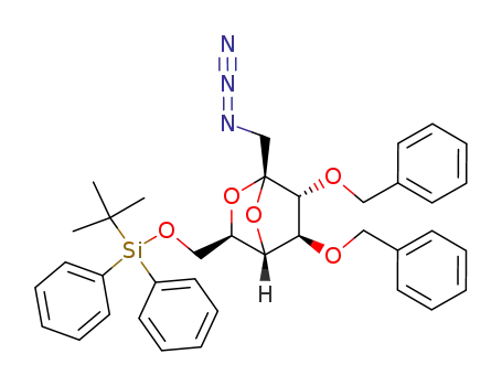 (1S,3R,4S,5S,6R)-1-azidomethyl-3-(tert-butyldiphenylsilyloxymethyl)-5,6-dibenzyloxy-2,7-dioxabicyclo[2.2.1]heptane