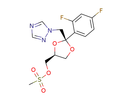 1,3-Dioxolane-4-methanol,2-(2,4-difluorophenyl)-2-(1H-1,2,4-triazol-1-ylmethyl)-, methanesulfonate(ester), (2S,4S)-