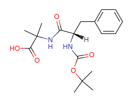 Molecular Structure of 115723-00-7 (Alanine, N-[N-[(1,1-dimethylethoxy)carbonyl]-L-phenylalanyl]-2-methyl-)