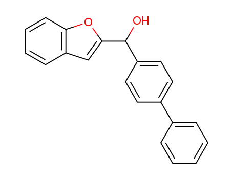 Molecular Structure of 82158-27-8 (1-benzofuran-2-yl(biphenyl-4-yl)methanol)