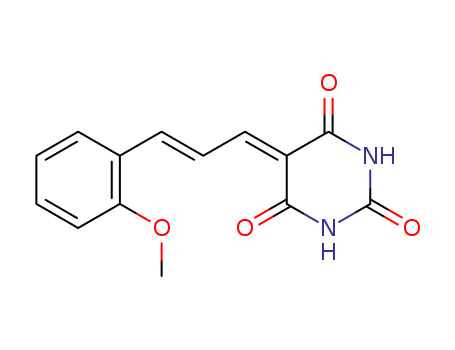 2,4,6(1H,3H,5H)-PYRIMIDINETRIONE,5-[3-(2-METHOXYPHENYL)-2-ALLYLIDENE]-