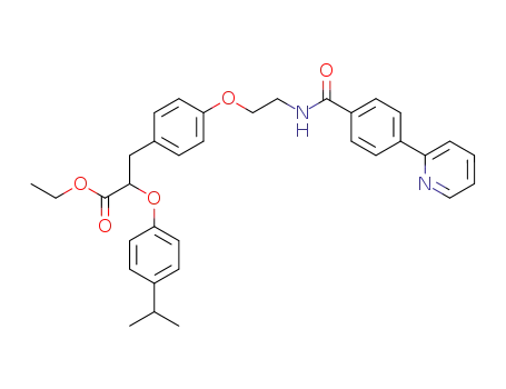 ethyl 2-(4-isopropylphenoxy)-3-[4-[2-[(4-(pyridin-2-yl)benzoyl)amino]ethoxy]phenyl]propionate
