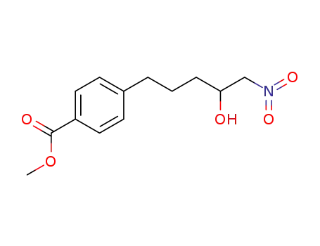 4-(4-hydroxy-5-nitropentyl)benzoic acid methyl ester