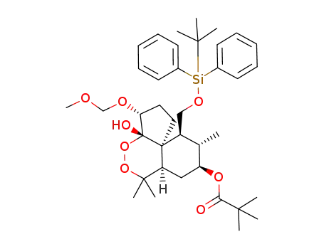 2,2-Dimethyl-propionic acid (3R,3aS,6aR,8S,9S,10S,10aS)-10-(tert-butyl-diphenyl-silanyloxymethyl)-3a-hydroxy-3-methoxymethoxy-6,6,9-trimethyl-decahydro-4,5-dioxa-cyclopenta[d]naphthalen-8-yl ester