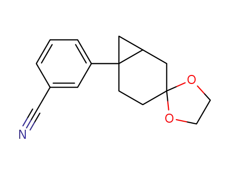 Benzonitrile, 3-spiro[bicyclo[4.1.0]heptane-3,2'-[1,3]dioxolan]-6-yl-
