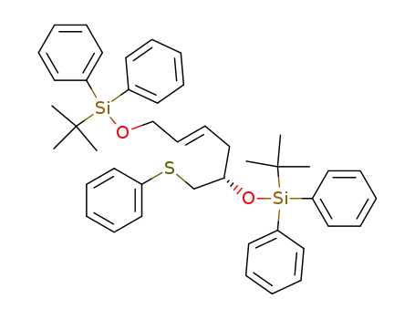 4,10-Dioxa-3,11-disilatridec-6-ene,
2,2,12,12-tetramethyl-3,3,11,11-tetraphenyl-9-[(phenylthio)methyl]-,
(6E,9S)-