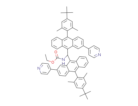 Molecular Structure of 853732-58-8 (ethyl bis[10-(4-tert-butyl-2,6-dimethylphenyl)-2-(4-pyridyl)-9-anthryl]methylcarbamate)