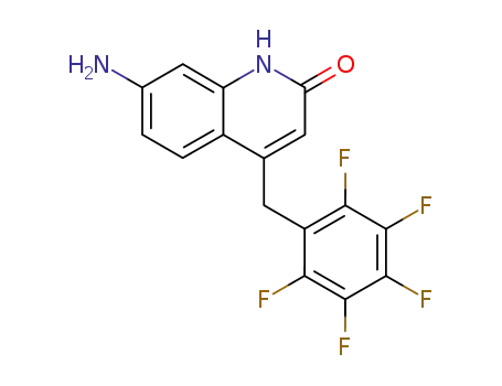 Molecular Structure of 894802-98-3 (7-amino-4-pentafluorophenylmethyl-1<i>H</i>-quinolin-2-one)
