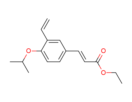 2-Propenoic acid, 3-[3-ethenyl-4-(1-methylethoxy)phenyl]-, ethyl ester,  (2E)-