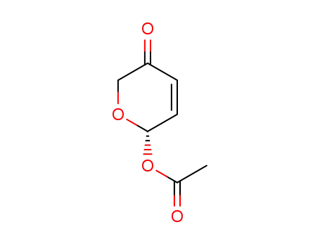 Molecular Structure of 188670-22-6 (2H-Pyran-3(6H)-one, 6-(acetyloxy)-, (6S)-)