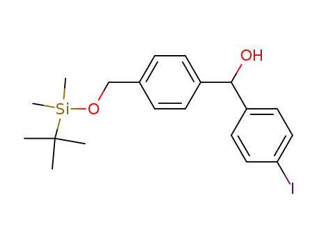 Benzenemethanol,
4-[[[(1,1-dimethylethyl)dimethylsilyl]oxy]methyl]-a-(4-iodophenyl)-