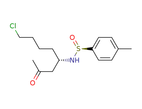 (S<sub>S</sub>,3S)-(+)-8-chloro-4-[N-(p-toluenesulfinyl)amino]octan-2-one