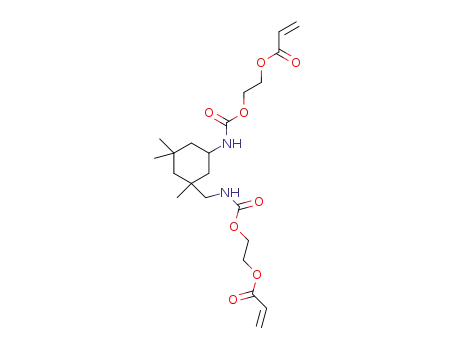 Molecular Structure of 115702-99-3 (2-[({3-[({[2-(acryloyloxy)ethoxy]carbonyl}amino)methyl]-3,5,5-trimethylcyclohexyl}carbamoyl)oxy]ethyl prop-2-enoate)