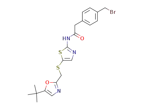 4-(bromomethyl)-N-[5-[[[5-tert-butyl-2-oxazolyl]methyl]thio]-2-thiazolyl]benzeneacetamide