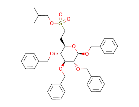 benzyl 6-deoxy-6-(isobutylsulfonomethyl)-2,3,4-tri-O-benzyl-β-D-glucopyranoside