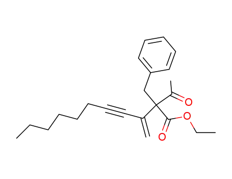 ethyl 2-acetyl-2-benzyl-3-methylene-4-undecynoate