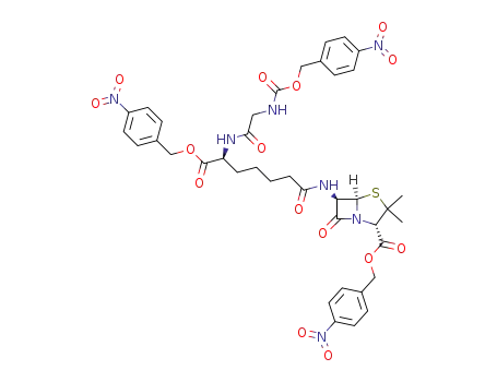bis(p-nitrobenzyl) 6-[N-(p-nitrobenzyloxycarbonyl)glycyl-L-α-aminopimelyl]aminopenicillanate