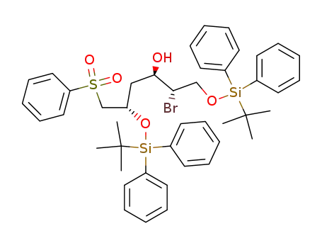 (2S,3R,5S)-6-Benzenesulfonyl-2-bromo-1,5-bis-(tert-butyl-diphenyl-silanyloxy)-hexan-3-ol