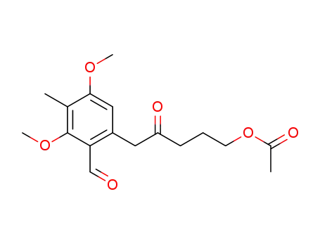 acetic acid 5-(2-formyl-3,5-dimethoxy-4-methylphenyl)-4-oxopentyl ester