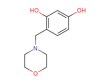 Molecular Structure of 94564-78-0 (1,3-Benzenediol, 4-(4-morpholinylmethyl)-)