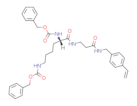 {(S)-5-Benzyloxycarbonylamino-5-[2-(4-vinyl-benzylcarbamoyl)-ethylcarbamoyl]-pentyl}-carbamic acid benzyl ester