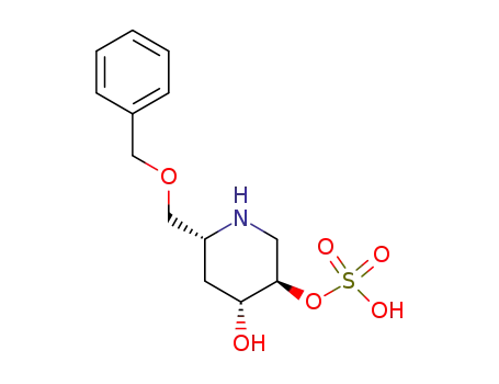 (2R,4R,5R)-3-benzyloxymethyl-4-hydroxypiperidinium 5-sulfate