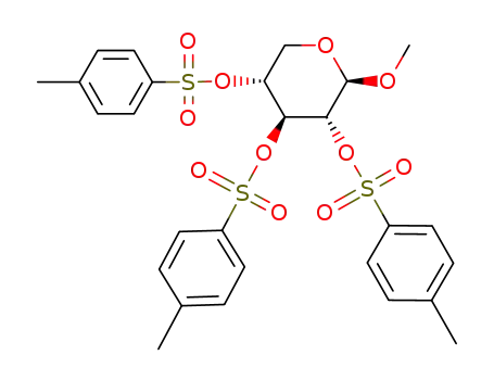methyl 2,3,4-tris-(O-4-toluenesulfonyl)-β-D-xylopyranoside