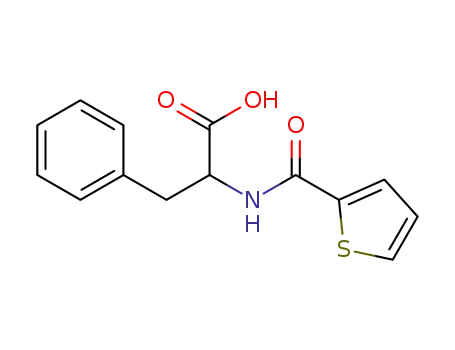 Molecular Structure of 381214-41-1 (3-PHENYL-2-[(THIOPHENE-2-CARBONYL)-AMINO]-PROPIONIC ACID)