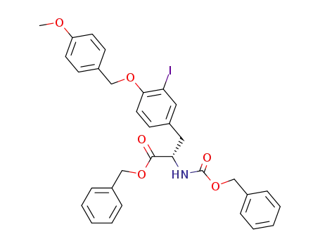 (S)-2-Benzyloxycarbonylamino-3-[3-iodo-4-(4-methoxy-benzyloxy)-phenyl]-propionic acid benzyl ester