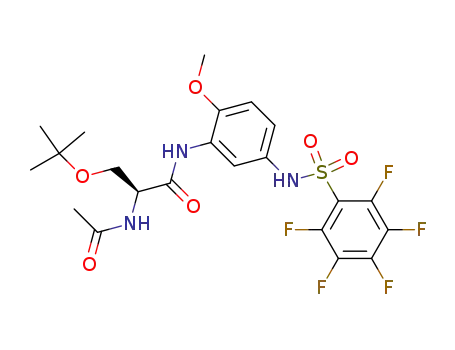 (2S)-2-acetylamino-3-tert-butoxy-n-(2-methoxy-5-pentafluorobenzenesulfonylaminophenyl)propionamide