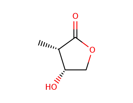 Molecular Structure of 103776-35-8 (2(3H)-Furanone, dihydro-4-hydroxy-3-methyl-, trans-)