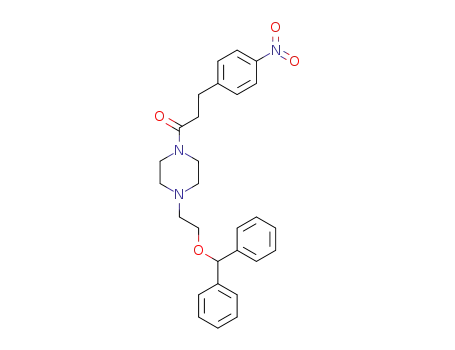 Piperazine,
1-[2-(diphenylmethoxy)ethyl]-4-[3-(4-nitrophenyl)-1-oxopropyl]-
