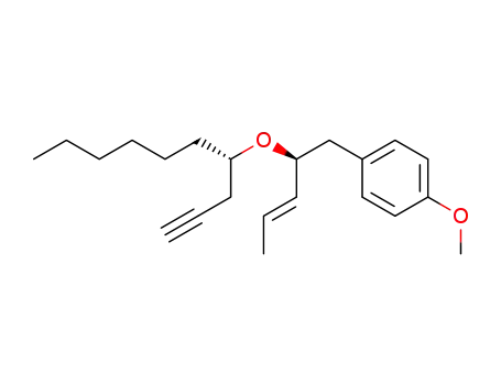 Molecular Structure of 791112-30-6 (1-methoxy-4-[2-(1-prop-2-ynylheptyloxy)-pent-3-enyl]benzene)