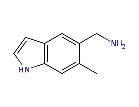 Molecular Structure of 1368355-69-4 ((6-methyl-1H-indol-5-yl)methanamine)