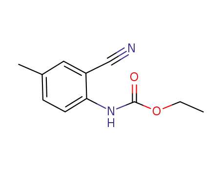 Molecular Structure of 1012369-77-5 ((2-cyano-4-methyl-phenyl)-carbamic acid ethyl ester)