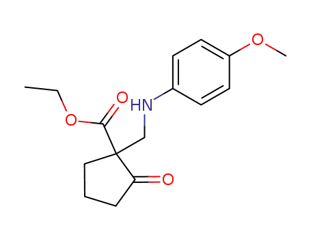 1-[(4-methoxyphenyl)aminomethyl]-2-oxocyclopentanecarboxylic acid ethyl ester