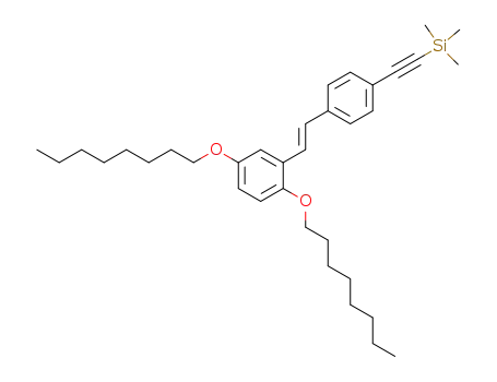 (E)-2,5-dioctyloxy-4'-[(trimethylsilyl)ethynyl]stilbene