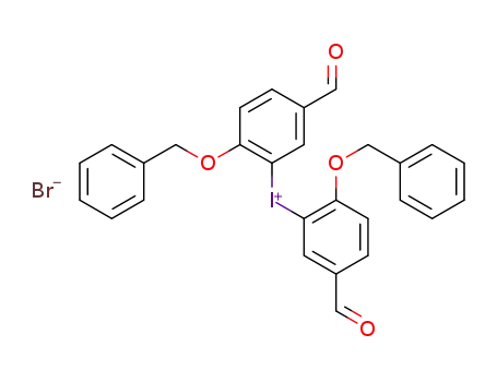 Bis(5-formyl-2-phenylmethoxyphenyl)iodanium;bromide