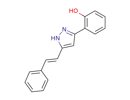 Phenol, 2-[5-[(1E)-2-phenylethenyl]-1H-pyrazol-3-yl]-