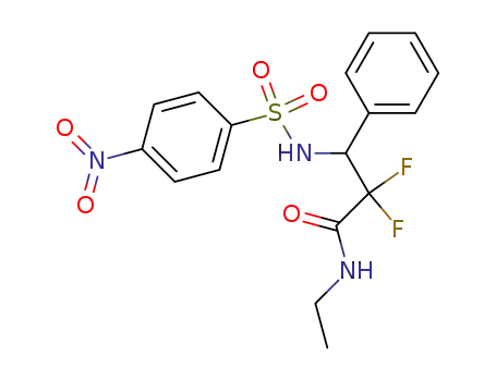 N-ethyl-2,2-difluoro-3-(4-nitrobenzenesulfonylamino)-3-phenylpropionamide
