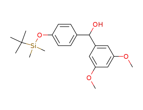 Molecular Structure of 441351-41-3 (4'-(tert-butyldimethylsilyloxy)-3,5-dimethoxybenzhydrol)