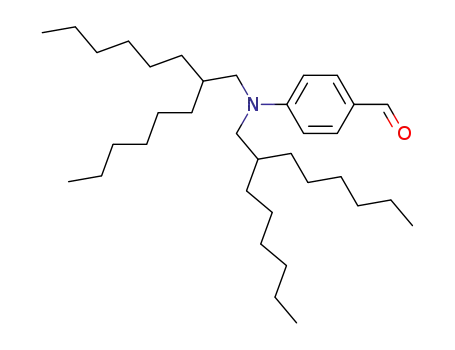Molecular Structure of 217655-10-2 (Benzaldehyde, 4-[bis(2-hexyloctyl)amino]-)